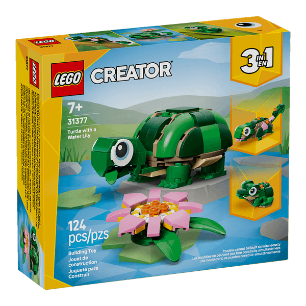 Set-Creator-Tortuga-con-Flor-de-Nenufar-124-Piezas-LEGO Set-Creator-Tortuga-con-Flor-de-Nenufar-124-Piezas-LEGO