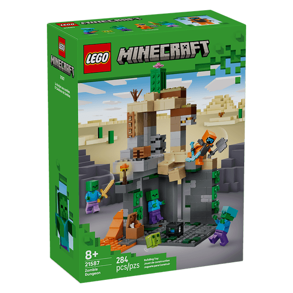 Set-Minecraft-La-Mazmorra-de-Zombis-284-Piezas-LEGO