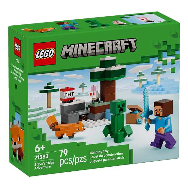 Set-Minecraft-La-Aventura-de-Steve-en-la-Taiga-79-Piezas-LEGO