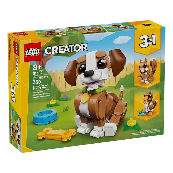 Set-Creator-Simpaticos-Animales--Cachorro-Jugueton-336-Piezas-LEGO