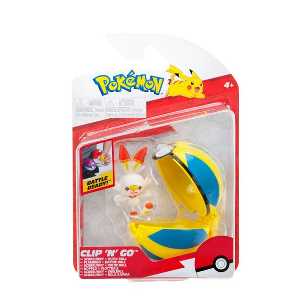 Set-Figura-con-Pokebola-Clip-N-Go-Scorbunny-5cm-Pokemon Set-Figura-con-Pokebola-Clip-N-Go-Scorbunny-5cm-Pokemon