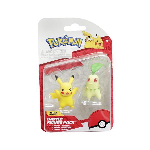 Set-2-Figuras-de-Batalla-Pikachu-y-Chikorita-5cm-Pokemon Set-2-Figuras-de-Batalla-Pikachu-y-Chikorita-5cm-Pokemon