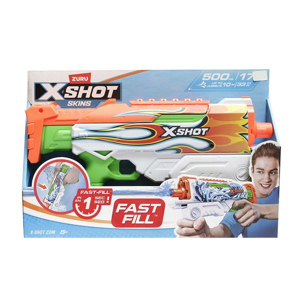 Lanzador_de_Agua_Fast_Fill_Skins_Naranja-Verde_XShot_10139447805 Lanzador_de_Agua_Fast_Fill_Skins_Naranja-Verde_XShot_10139447805