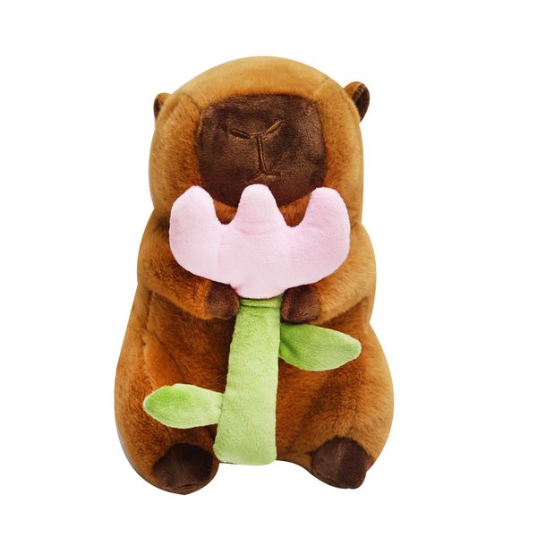 Peluche_Capibara_con_Rosa_25cm_Kisses_103333868 Peluche_Capibara_con_Rosa_25cm_Kisses_103333868