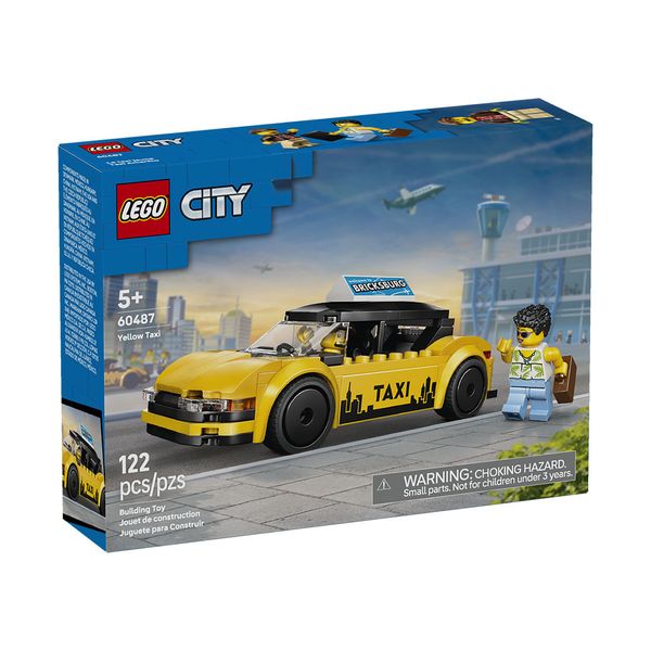 Set-City-Taxi-Amarillo-122-Piezas-LEGO