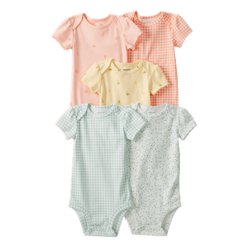 Set_5_Bodie_Manga_Corta_Multicolor_Bebes_Niñas_Carter-s_125945472