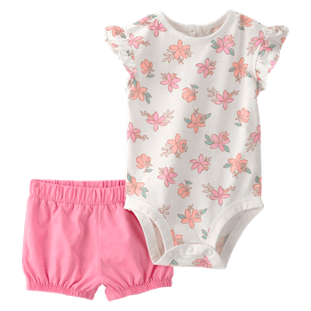 Set_Body_Manga_Corta_y_Short_Flores_Bebes_Niñas_Carter-s_125945255