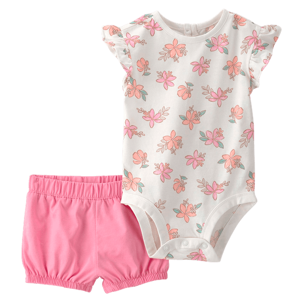 Set_Body_Manga_Corta_y_Short_Flores_Bebes_Niñas_Carter-s_125945255