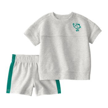 Set_Camiseta_Manga_Corta_y_Short_Gris_Bebes_Niños_Carter-s_125945564