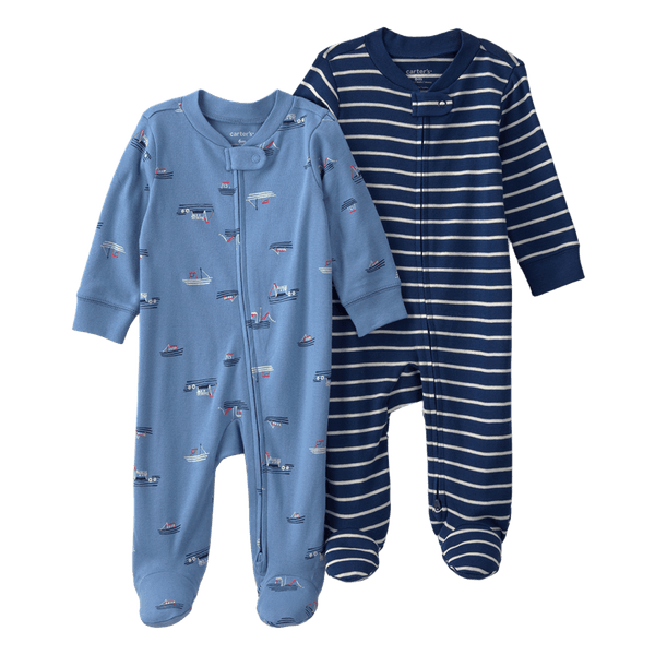 Set_2_Pijamas_Enterizas_Azules_Bebes_Niños_Carter-s_125945579