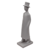 Adorno-Hombre-Gris-34cm-Ikhome