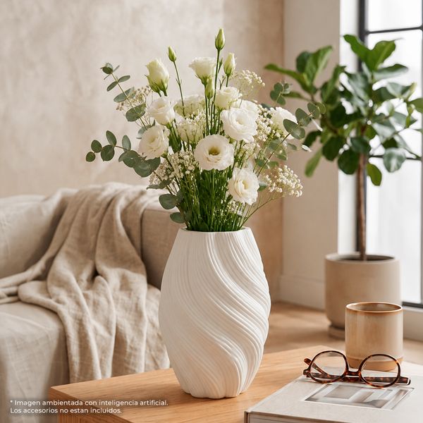 Florero-Decorativo-Ceramica-Blanco-26cm-Ikhome