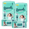 Set-x2-Pañales-Etapa-1-x40-Unds-2-Unds-Pañitos-Humedos-Sensitive-80-Unds-Rascals-115944218