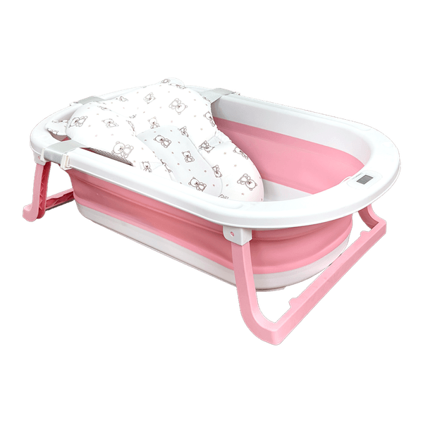 Bañera-Plegable-Portatil-con-Termometro-Rosa-Premium-Baby-115853906