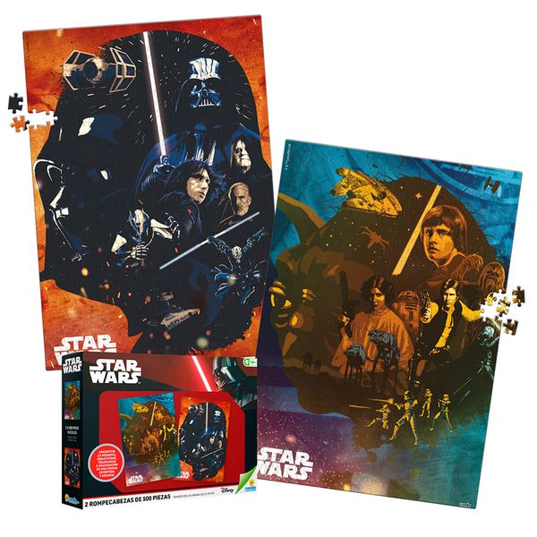 Set_2_Rompecabezas_Star_Wars_500_Piezas_Ronda