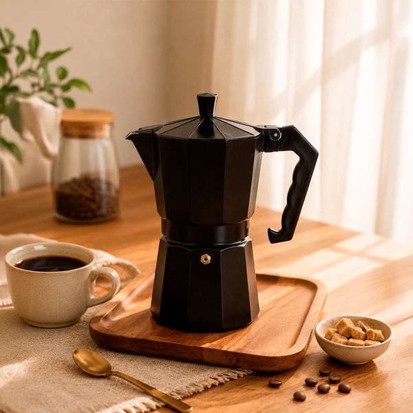 Cafetera-Aluminio-Charcoal-9-Tazas-Bergner