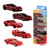 Set_5_Autos_Rosso_Escala_1-64_Hot_Wheels_103463376