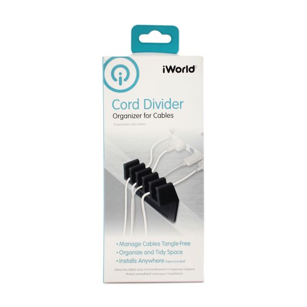 Organizador De Cables - Negro Iworld - Pepe Ganga - pepeganga