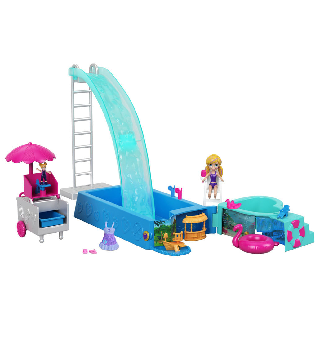 Polly Pocket Set de Juego Casa del Lago de Polly