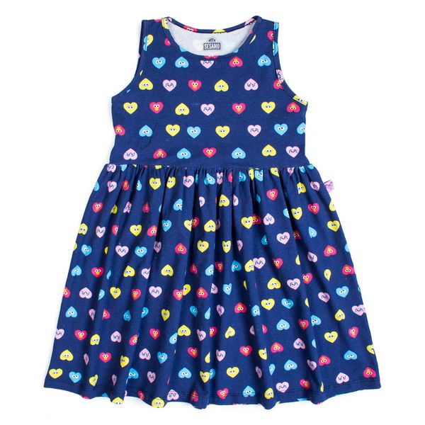 Vestido Manga Sisa Estampado - Niñas Plaza Sésamo - Pepe Ganga - pepeganga