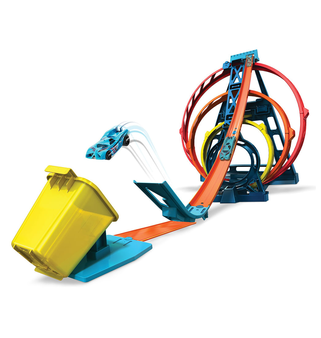 Set Triple Loop Hot Wheels Pepe Ganga Pepeganga