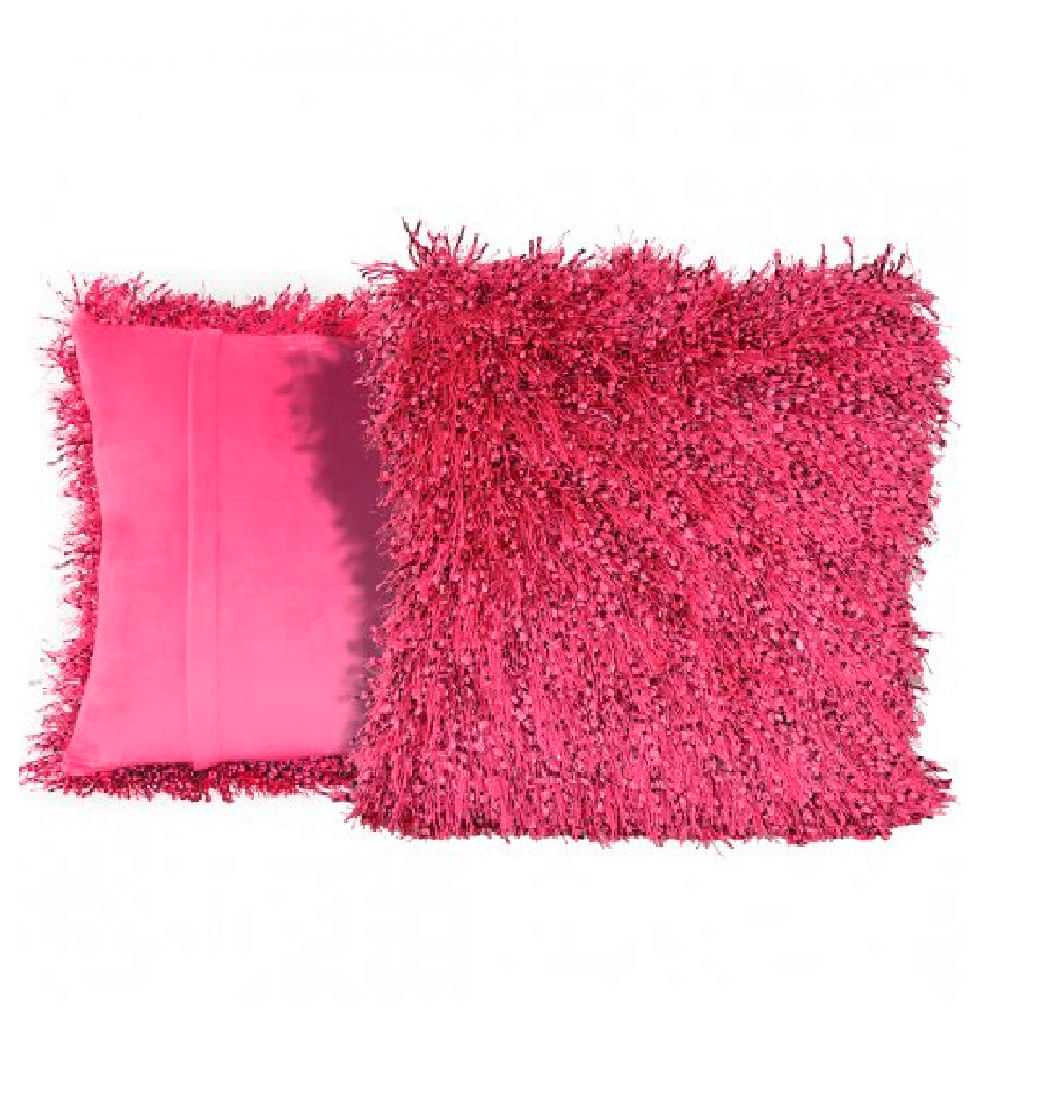 Cojín Plain Unoxuno 10 Tela - Fucsia