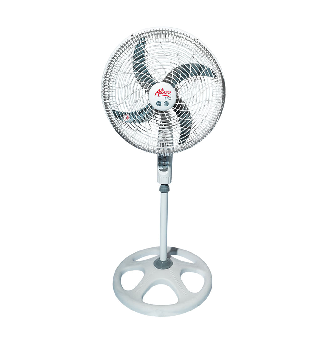 Ventilador Pedestal Malla Plástica Pro Altezza 18" - Blanco Altezza