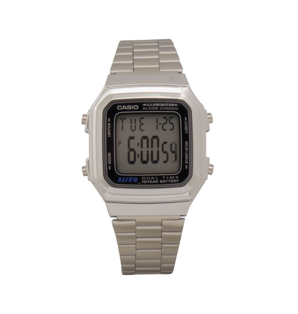 reloj casio plateado mujer