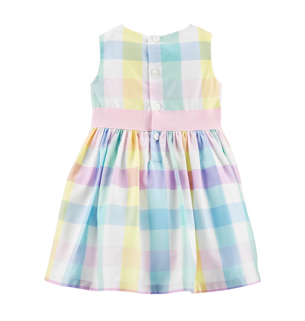Vestido A Cuadros Multicolor Bebés Carter´S Carter'S Pepe Ganga