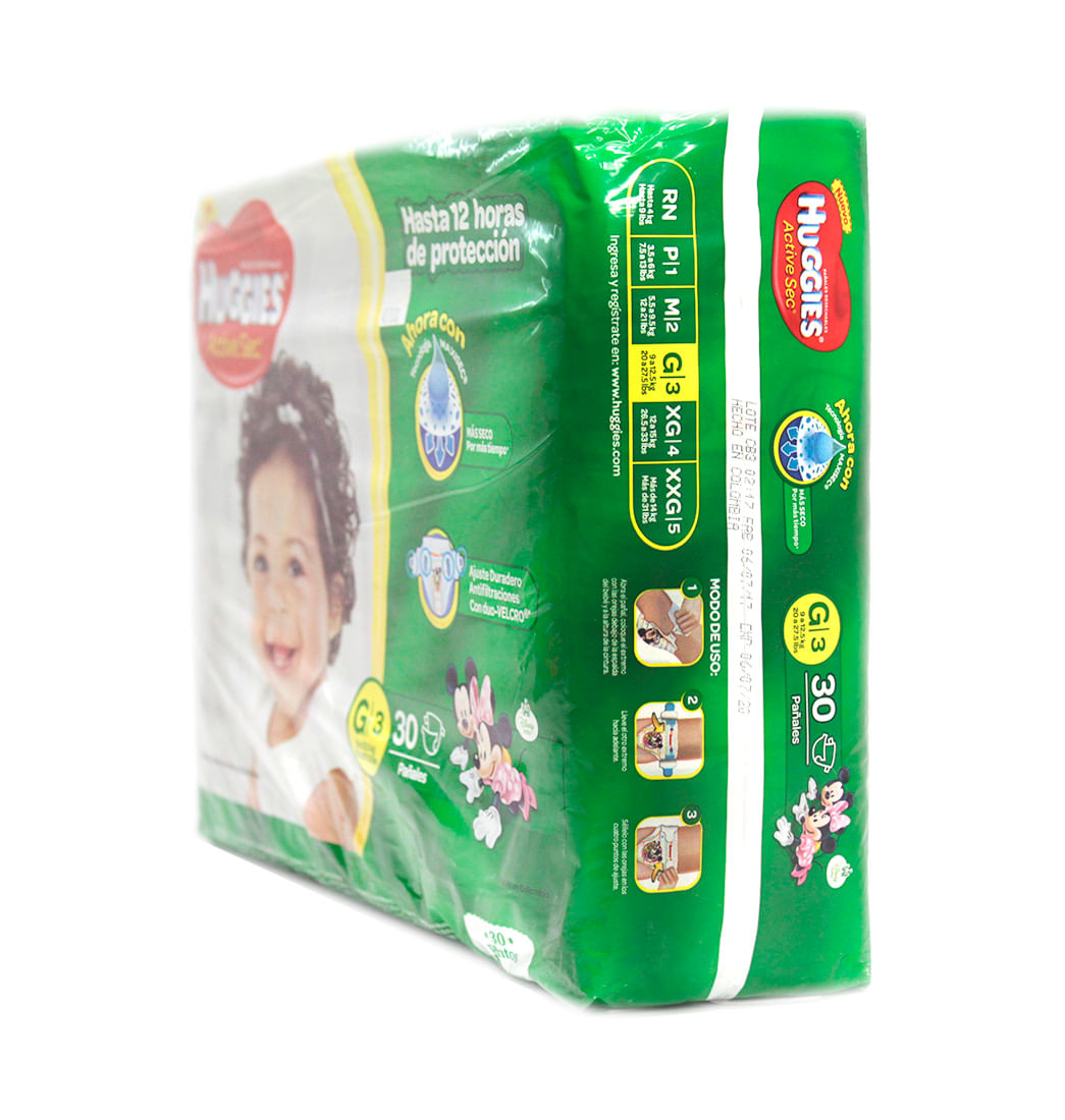 Pañales Active Sec Disney Huggies - Pepe Ganga - Baby Ganga pañales huggies disney