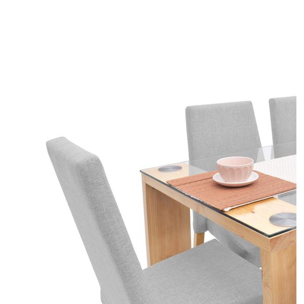 Set De Comedor 6 Puestos Viena Plata - Muebles Venecia Hogar Venecia