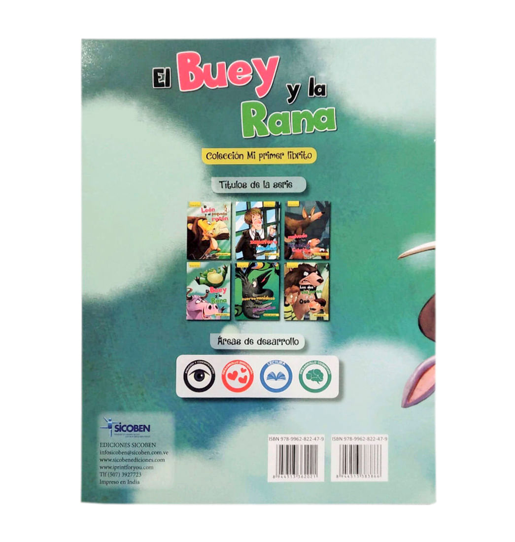 Libro Infantil De Historias Para Pensar Sicoben - El Buey Y La Rana