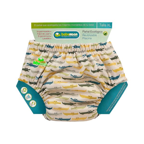 Pañal de Tela para Piscina Estampado Cocodrilo - Babymoon