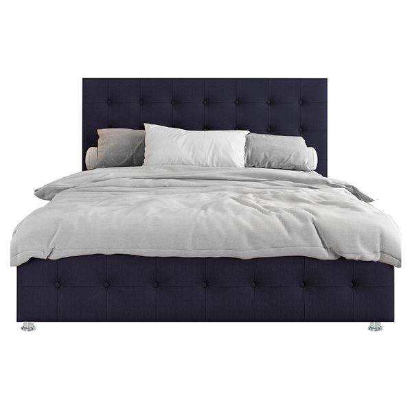 Combo Capital Colchón, Espaldar y Base Cama 140 - Azul