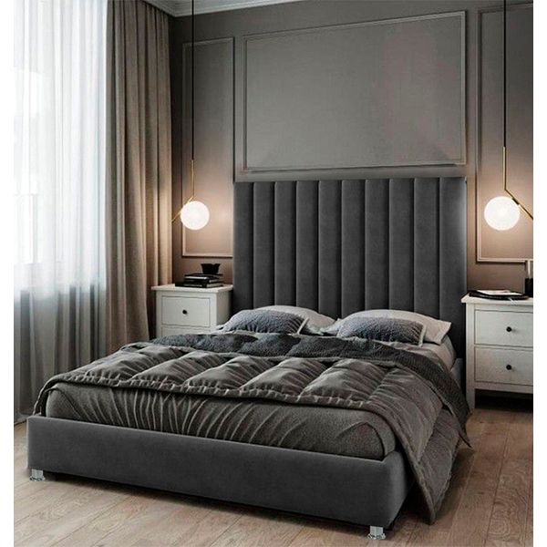 Combo Natura Colchón, Espaldar y Base Cama Ekonomodo 140 - Gris