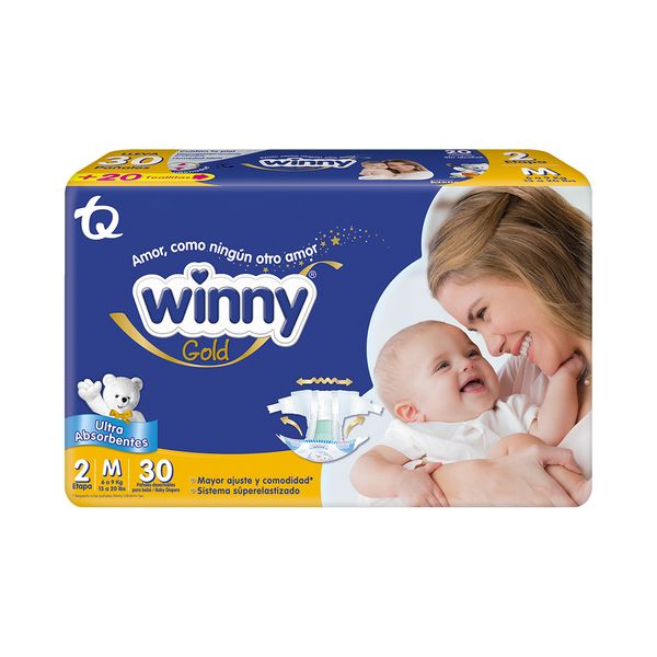 Pañales Gold Etapa 2 y Toallitas - Winny