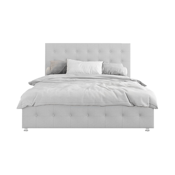 Combo Capital Espaldar y Base Cama Ekonomodo 140 - Gris