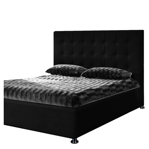 Combo Ilusión Espaldar y Base Cama Ekonomodo 140 - Negro