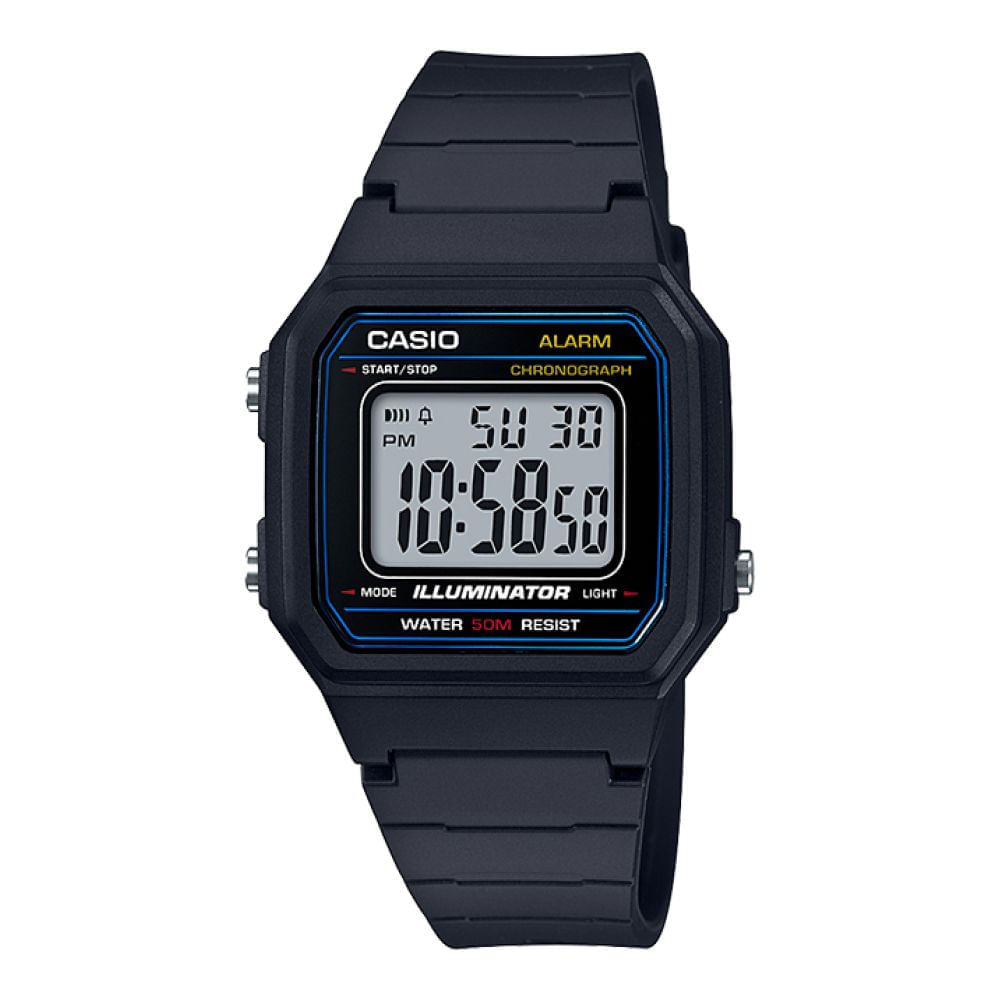 Reloj Casio W217h_1av Hombre Negro