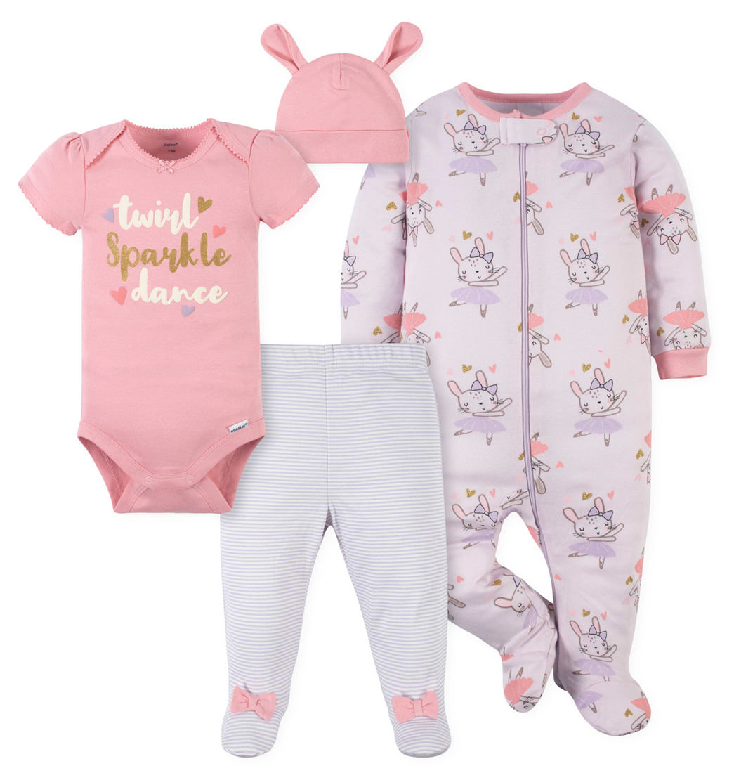 Set Body, Pantalón, Pijama y Gorro Niñas - Gerber