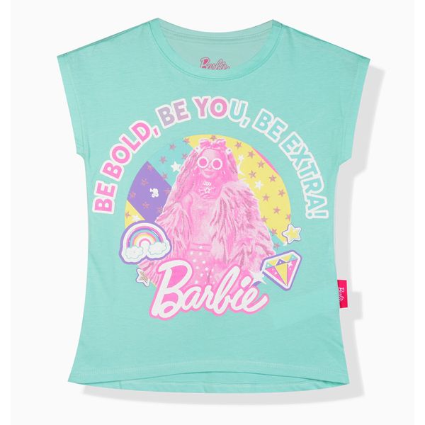 Camiseta Manga Corta Aguamarina para Niñas - Barbie