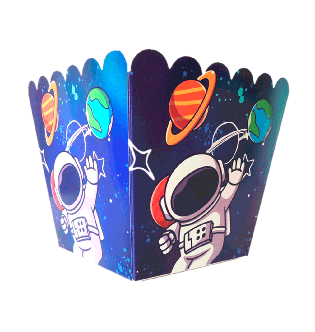 Set Cajas para Snacks o Sorpresas Aventura en el Espacio - Nico
