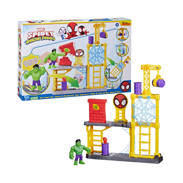 Set Spidey And His Amazing Friends Parque de Juegos de Hulk