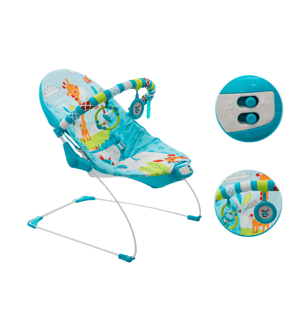 Silla Bouncer Musical azul - Premium Baby