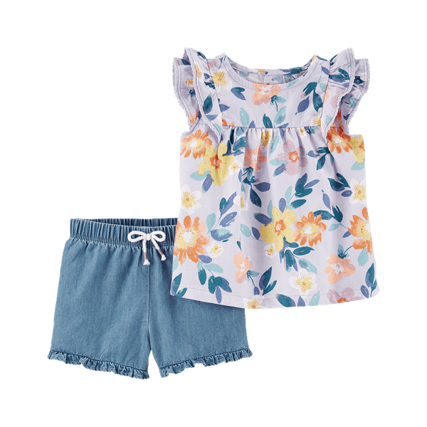 Set_Blusa_Flores_y_Short_Azul_Niñas_-_Carter's_125547259