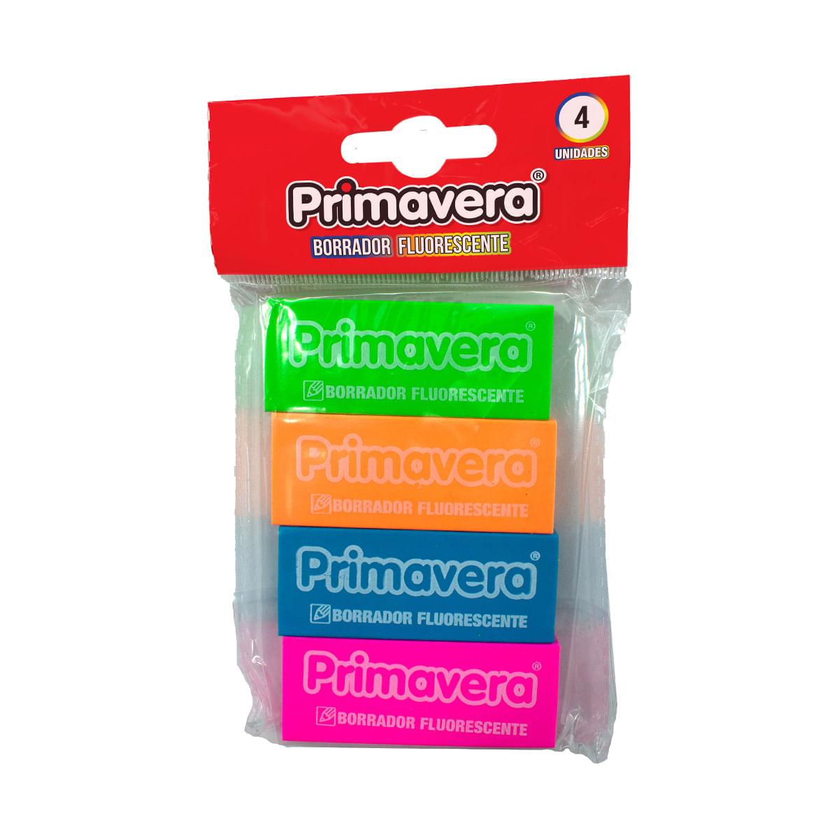 Borrador Fluorescente Primavera X 3