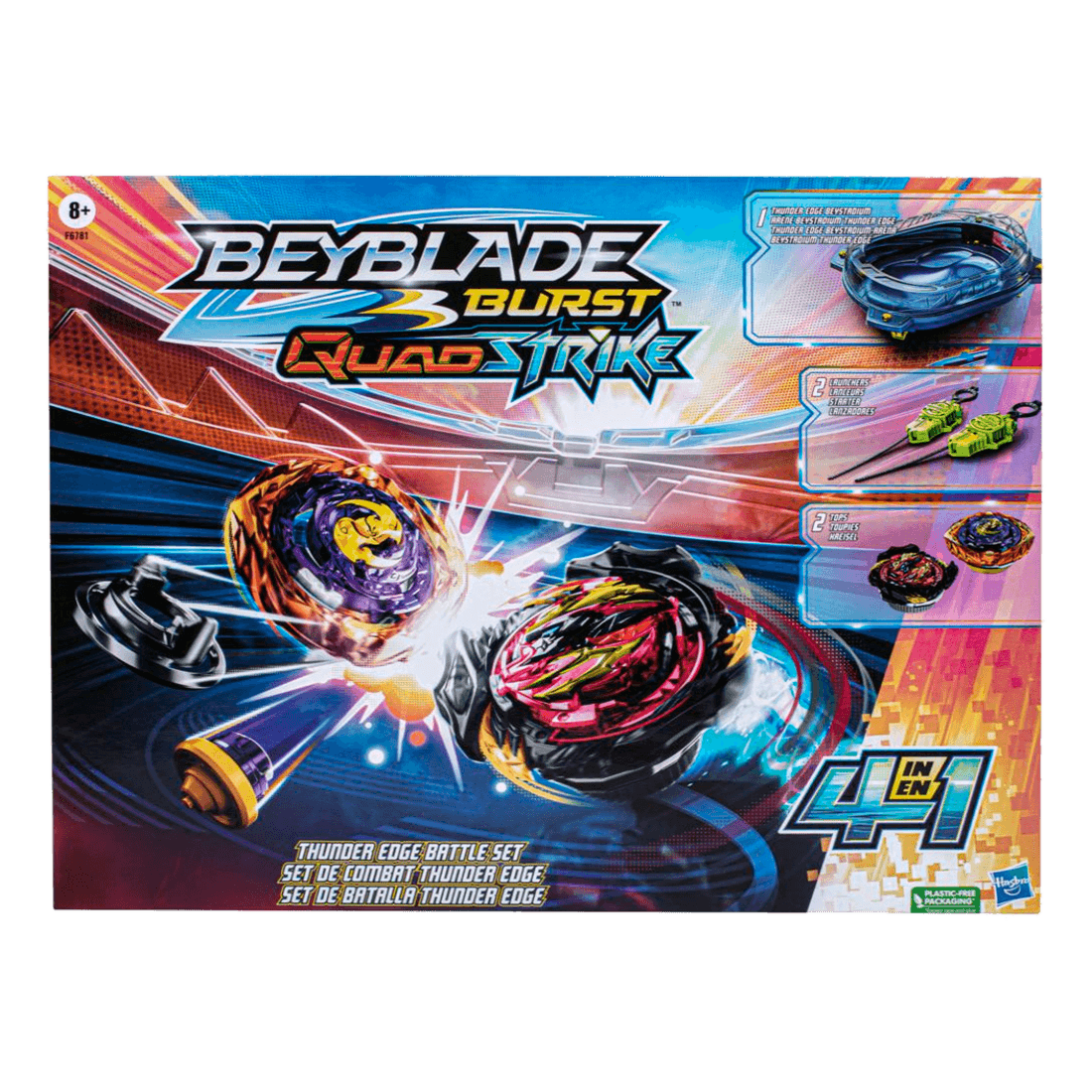 Beyblade Quadstrike Batalla Thunder Edge