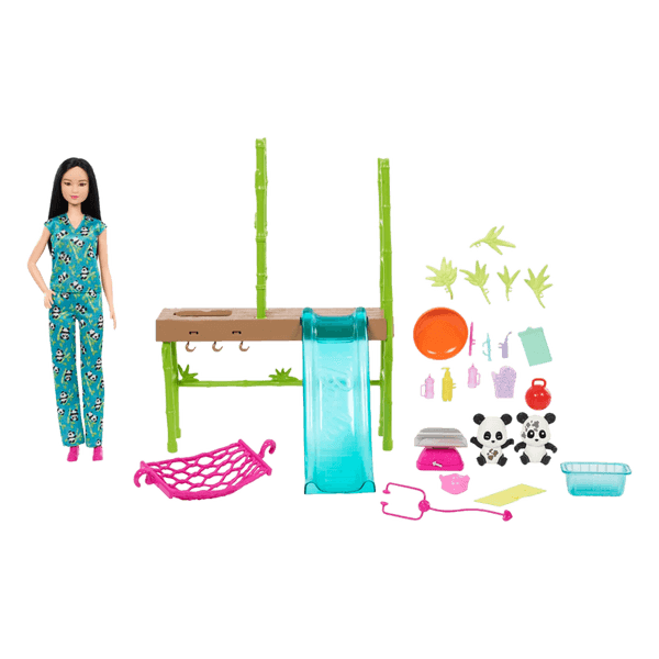 Set Barbie Profesiones Cuidadora de Pandas