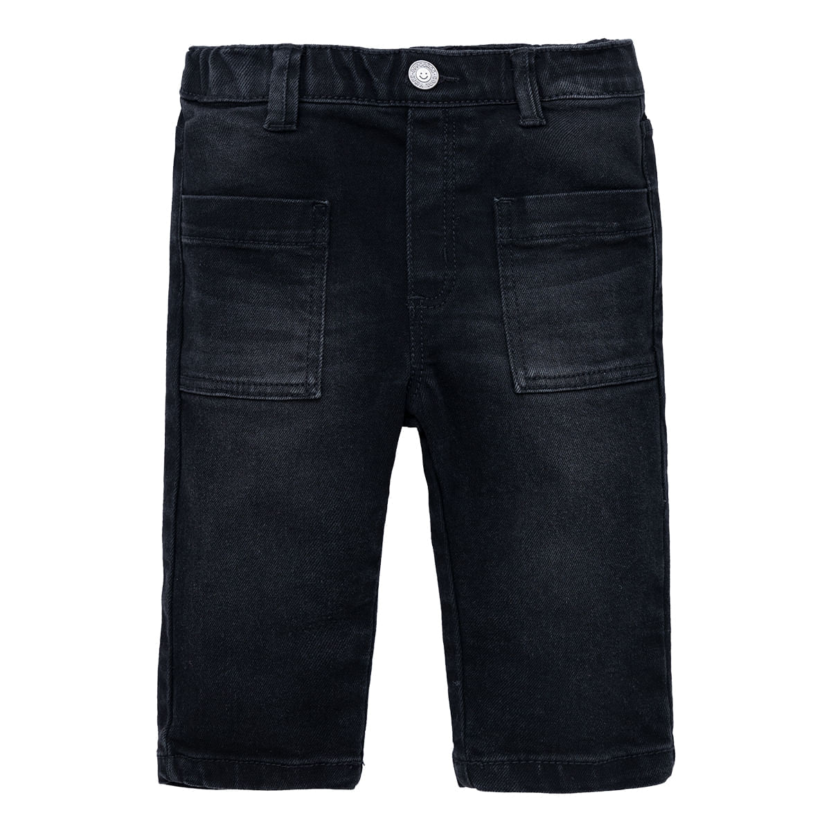 Denim silueta jogger para recién nacido niño