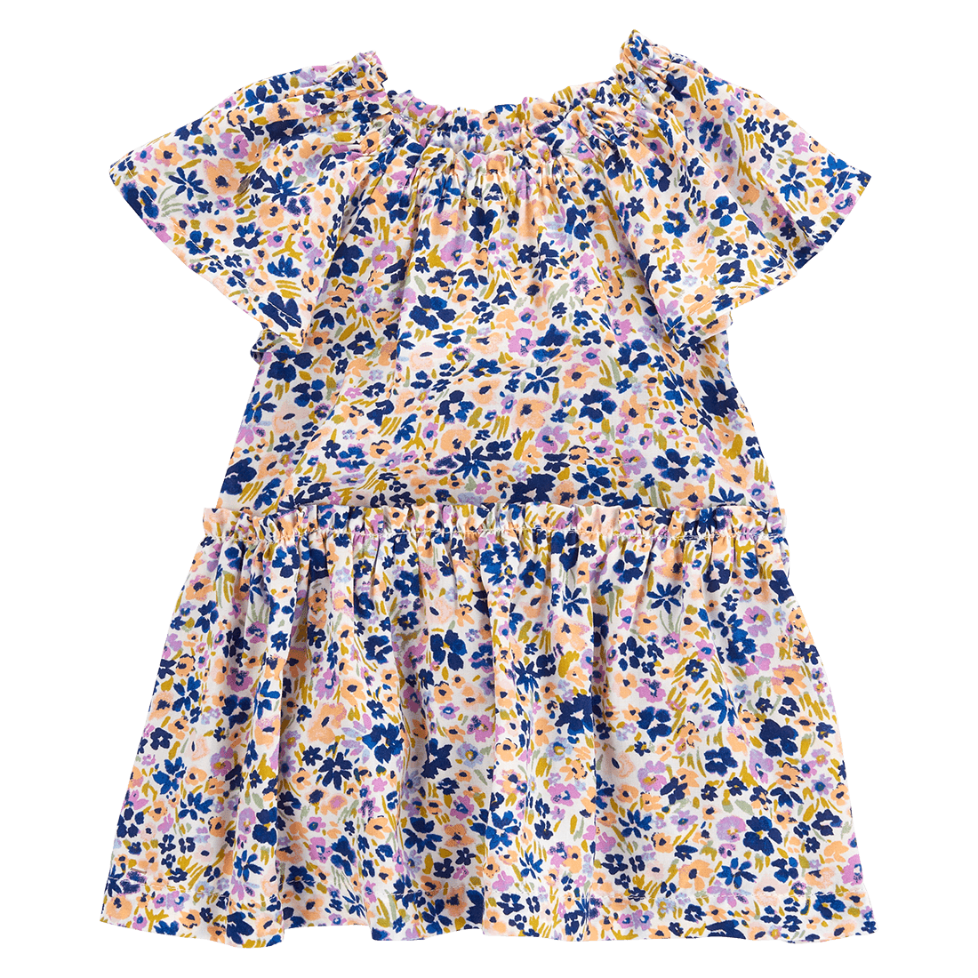 Vestido Manga Corta Flores Niñas - Carter's